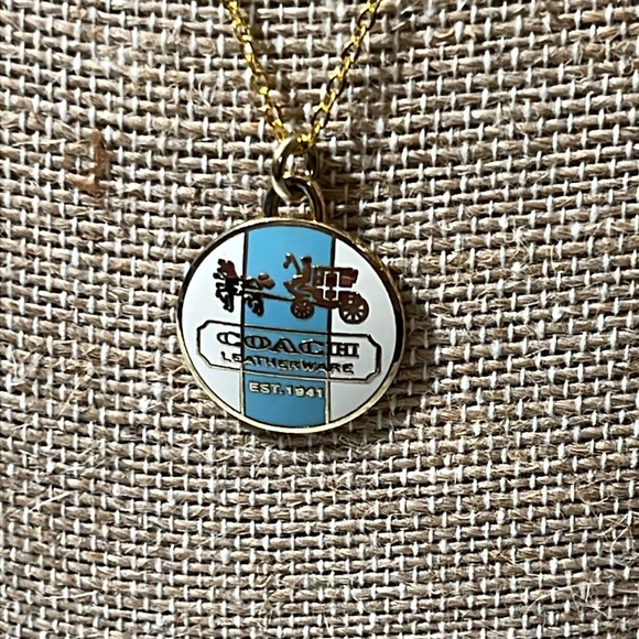 COACH CHARM ON A 18” STERLING SILVER NECKLACE
STAMPED 925 - Picture 1 of 4